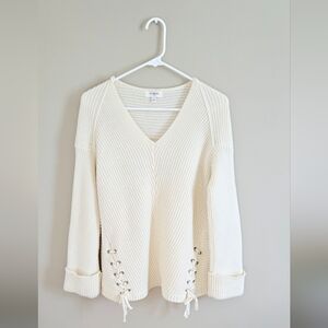 Tracy Knit V Neck Sweater For Women Size Small